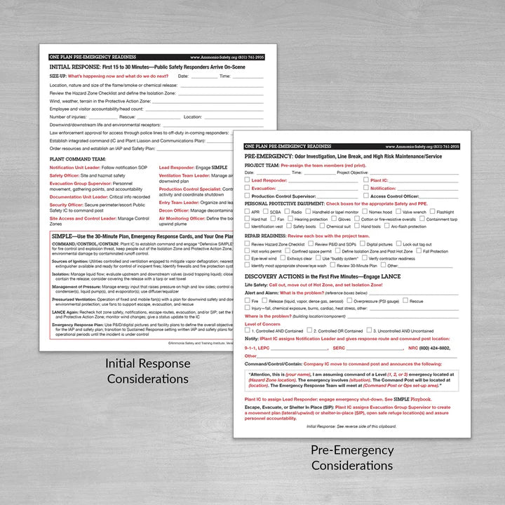 Emergency Response Readiness Clipboard